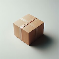 cardboard box on white background
