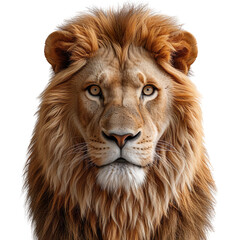 lion isolated on white background