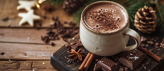 Enjoy a morning hot chocolate break.