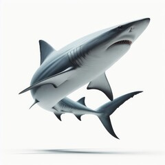 Obraz premium shark isolated on white 