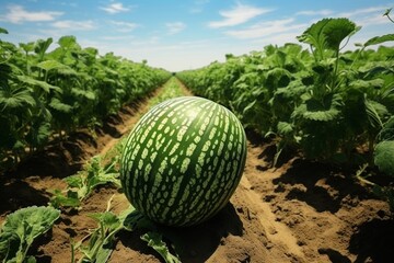 Watermelon on the field