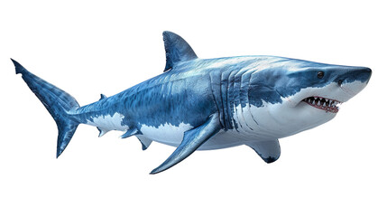 Fototapeta premium shark isolated on white