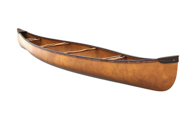 Canoe Boat on Transparent Background, PNG, Generative Ai