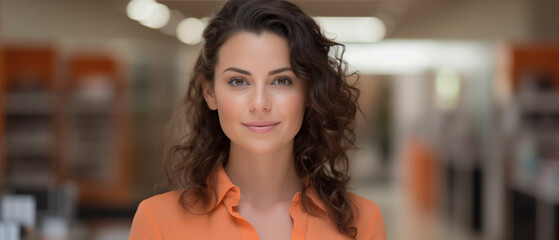 Portrait beauty restaurant manager