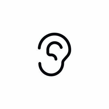 recommend clip art: Ear Listen Hear Icon Vector