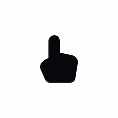 Index Finger Tap Hand Vector Icon Sign Symbol