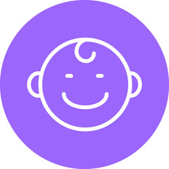Baby Smile Icon Style