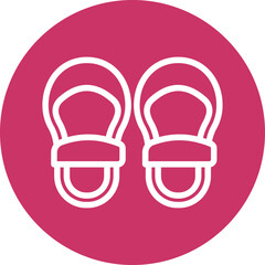 Baby Shoes Icon Style