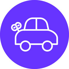 Car Toy Icon Style
