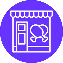 Butcher Shop Icon Style