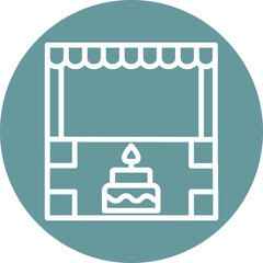 Cake Shop Icon Style