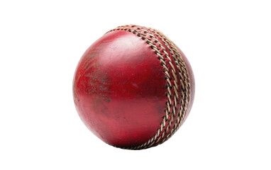 Red Cricket Ball Collection on Transparent Background, PNG, Generative Ai