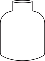 Flower Vase Outline