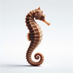 colorful  seahorse  on white
