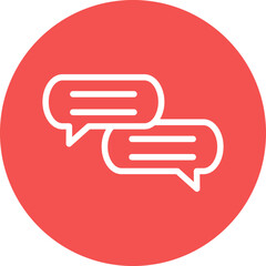 Fototapeta premium Messaging Icon Style