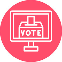 Electronic Voting Icon Style