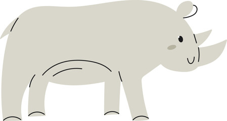 Rhino Hand Drawn
