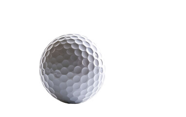 Precision Golf Ball Excellence on Transparent Background, PNG, Generative Ai