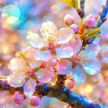 glass cherry blossoms-2