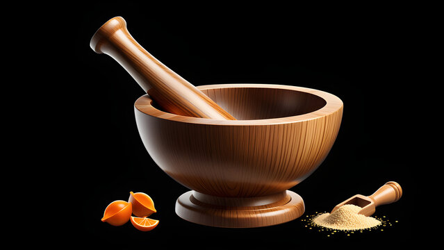 recommend clip art: wood mortar and pestle icon clipart isolated on a black background. with black copy space. black mortar and pestle