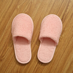 Bathrobe set - Hanger with clean bathrobe and towel on light wall bathrobe mockup