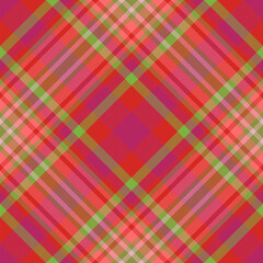 Plaid pattern vector. Check fabric texture. Seamless textile design for clothes, paper print.