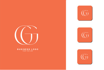 G, GG, Abstract Letters Logo Monogram