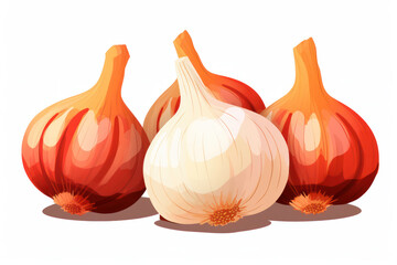 Fresh, Organic Garlic Bulb: A Spicy Ingredient for Healthy Vegetarian Cooking