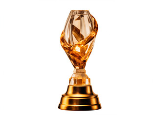 Golden trophy cup isolated on white background with clipping path. 3d illustration. Trophy cup isolated on white background with clipping path. 3d illustration.