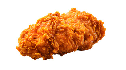 Chicken fried piece, food, fried chicken, chicken fillet isolated, transparent PNG background