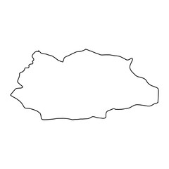 Gafsa Governorate map, administrative division of Tunisia. Vector illustration.