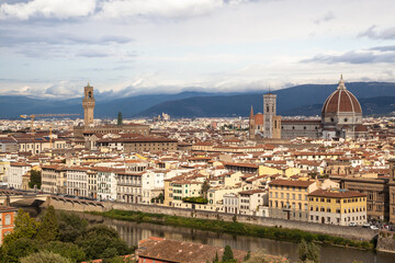 Fototapeta na wymiar Panoramic view of Florence, Tuscany, Italy