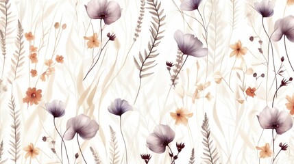 Modern contemporary Seamless pattern with ethereal