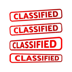 classified stamp design set