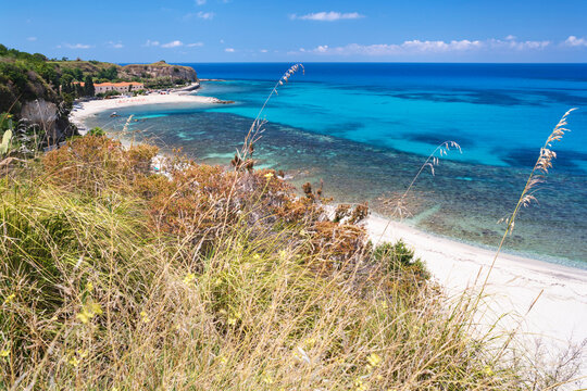 Briatico coast, Vibo Valentia district, Calabria, Italy, view of Sant'Irene beach