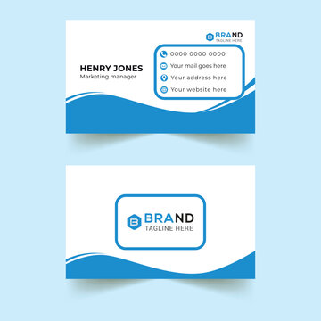 Creative and professional business card design template