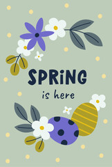 Spring Is Here Easter Poster