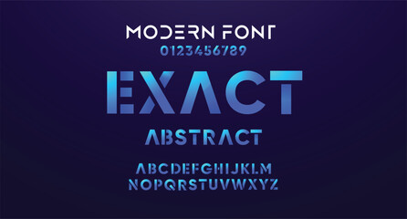 Creative modern technology alphabet fonts. Abstract typography urban sport, techno, fashion, digital, future creative logo font. vector illustration