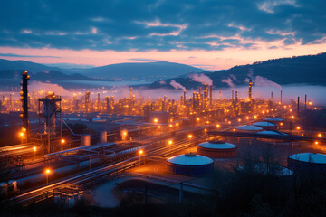 Aerial view of Industrial zone and technology park