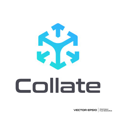 Fototapeta premium Hexagon logo vector design, technology illustration