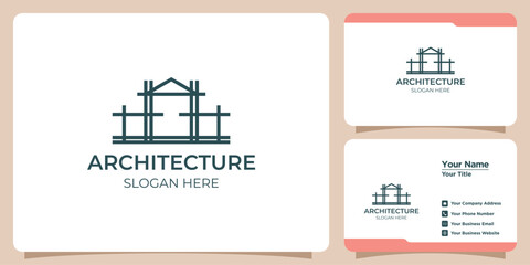 Fototapeta na wymiar buildings real estate logos and business cards