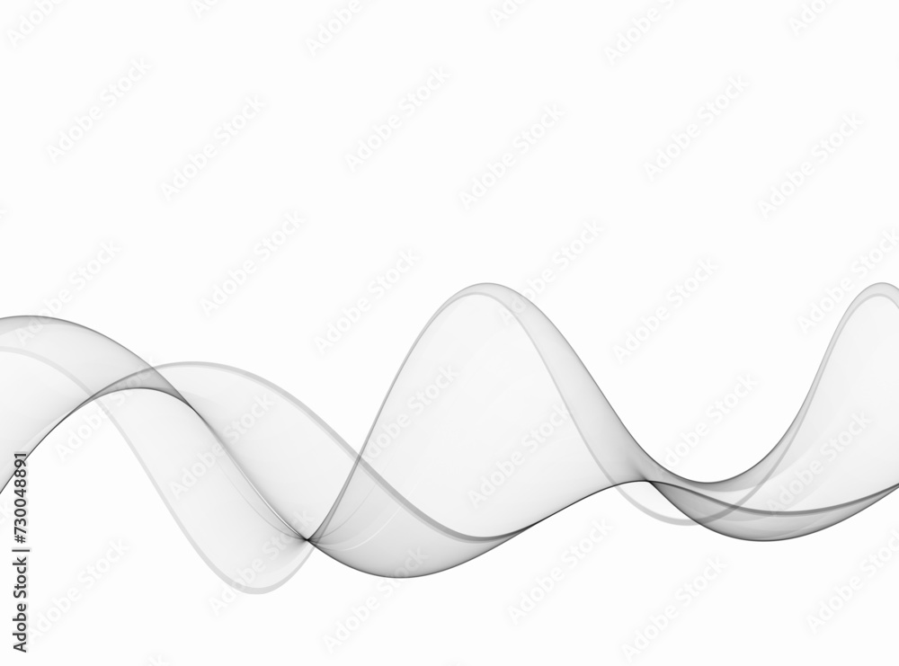 Poster abstract smooth gray wavy wave background. movement curve flow of wavy lines.