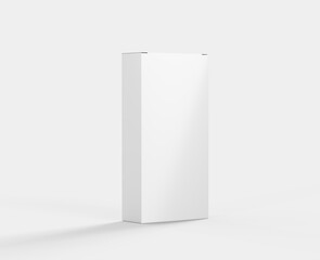 3D White Blank Pen Box Mockup Isolated On White Background Stationary Concept 3D Illustration