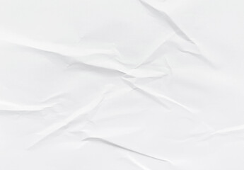 Obraz premium White Crumpled Paper Background