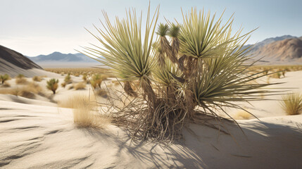 Yucca plant in a southwestern landscape