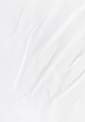 Obraz premium White Crumpled Paper Background