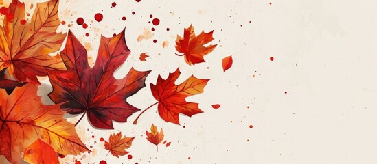 Thanksgiving greeting with autumn leaf illustration on paper.