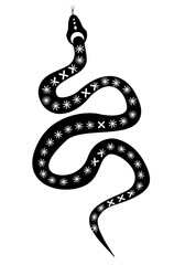 Abstract snake pattern