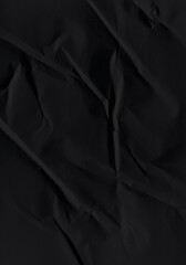 Obraz premium Black Crumpled Paper Background