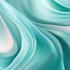 Obraz premium aquamarine gradient soft pastel silk wavy elegant luxury flat lay pattern vector illustration